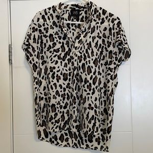 W5 (Anthro) Leopard Print Blouse